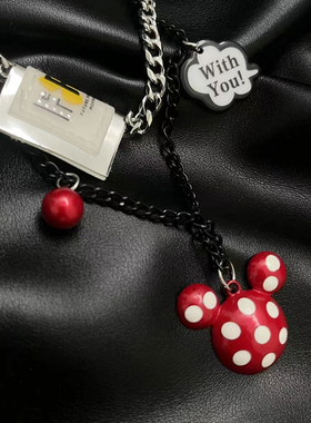 新款米奇项链女夏小众设计感轻奢