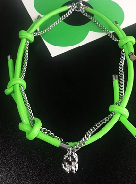 绿色项链女高级夏季新款设计