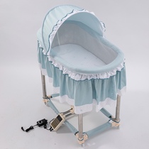 New Sustentor Cradle Chaoshan Up And Down Lift Electric Shaking Multifunction Newborn Baby Crib Environmentally Friendly Without Paint Bb Child Bed