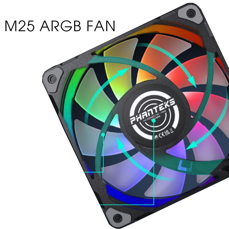 Wind Chaser M25 water-cooled radiator PWM fan