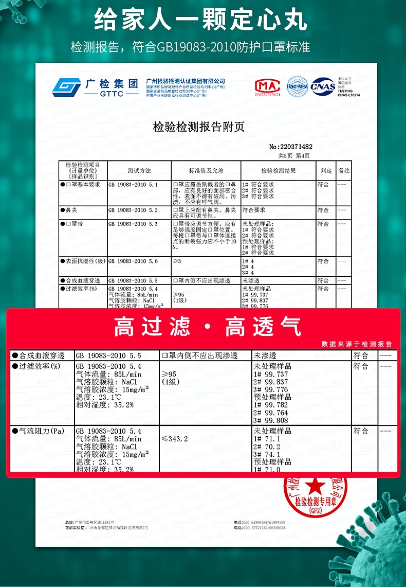 保为康N95官方旗艦店正品口鼻罩国际标准防护GB19083-2010独立 - 图2