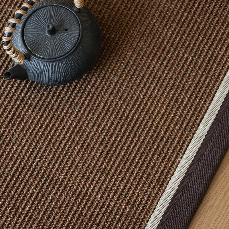 加厚天然剑麻地毯客厅茶几沙发卧室草编亚麻棉麻北欧日式茶室地垫