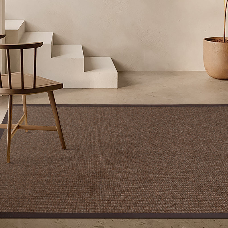 加厚天然剑麻地毯客厅茶几沙发卧室草编亚麻棉麻北欧日式茶室地垫