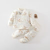 40g quilted baby suit autumn and winter baby high waist