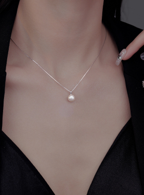 Z小姐999银淡水珍珠项链女小众轻奢气质高级感锁骨链2026新款爆款