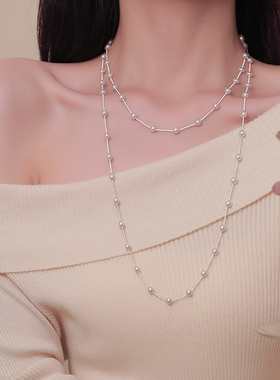 Z小姐满天星珠珠毛衣项链