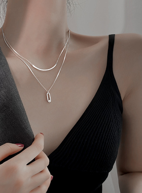 双层项链设计感百搭简约