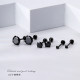 Miss Z 999 sterling silver needle Japanese and Korean female ear piercing earrings