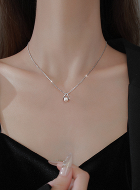 Z小姐999足银法式天然珍珠项链