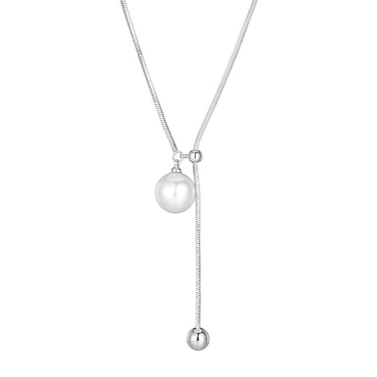 Miss Z alloy beaded sweater chain for women