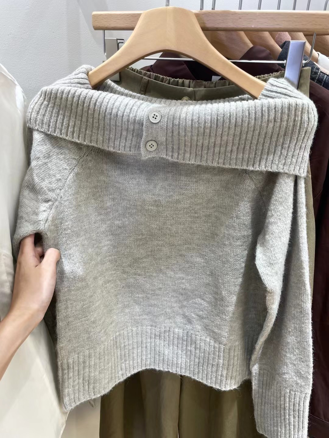 也会晚～日韩百搭休闲衬衫短袖针织半身裙长裙甜美淑女连衣裙