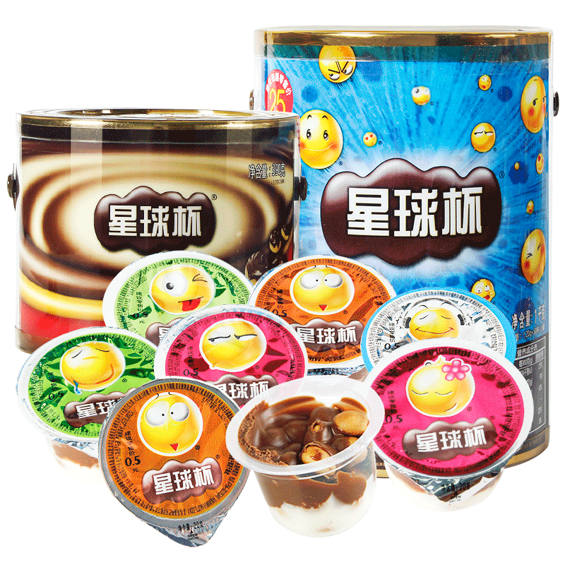 桶装1026巧克力大小杯儿童星球杯 秋和食品夹心饼干