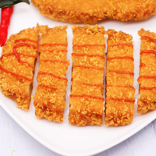 德邻嘎嘎脆鸡排卡兹脆鸡排冷冻油炸黄金肉排小吃配饭100片/箱包邮 - 图1