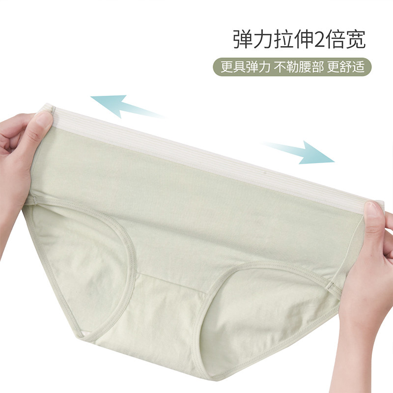 grace /洁丽雅4条装中腰纯棉内裤 洁丽雅内衣女三角裤