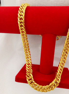 项链不掉色仿真黄金