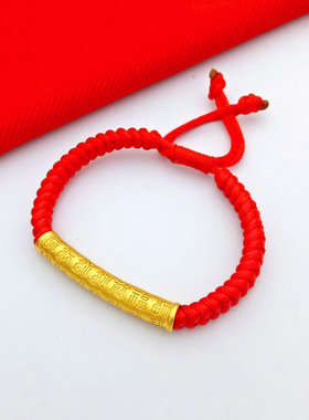 越南百福弯管项链男女掉色黄金