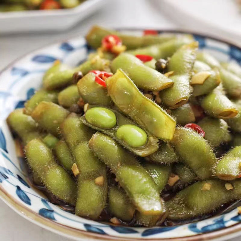 念福香香辣毛豆 蒜香毛豆 辣卤花生 凉菜开袋即食酒店熟食卤毛豆 - 图2