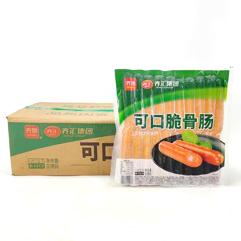 齐汇可口脆骨肠70g*240根手抓饼奥尔良风味脆骨热狗香肠大号骨肠-图3