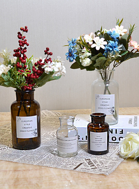 北欧ins风花瓶桌上玻璃