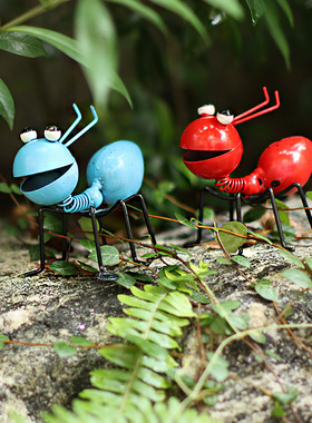 室外户外铁艺蚂蚁花园庭院布置院子装饰草坪造景阳台墙面壁挂摆件