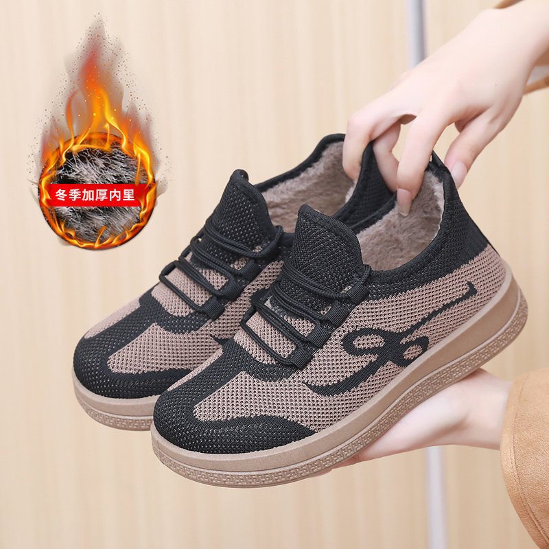 冬季老北京布鞋女士棉鞋加绒加厚保暖中老年妈妈鞋防滑运动老人鞋,淘宝优惠券,粉丝福利购,淘宝优惠卷