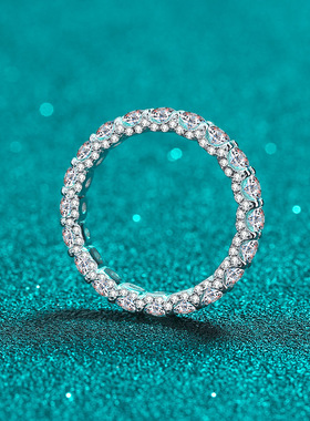 满天星戒指925纯银镶送女生朋友