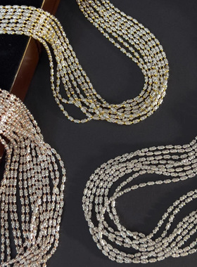 s925纯银橄榄珠项链双色女生送礼