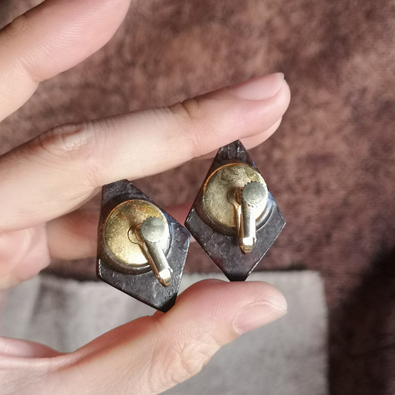 D05 一物一图 二手闲置耳环  小众气质 手工木质耳夹 玻璃耳钉,淘宝优惠券,粉丝福利购,淘宝优惠卷