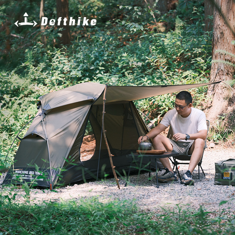 迪飞客绿洲一体帐篷Plus露营户外便携式大号单人离地床轻量化帐篷 - 图0