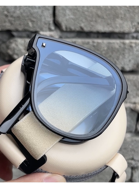 高清折叠墨镜女新款高级感超轻防晒紫近视太阳镜