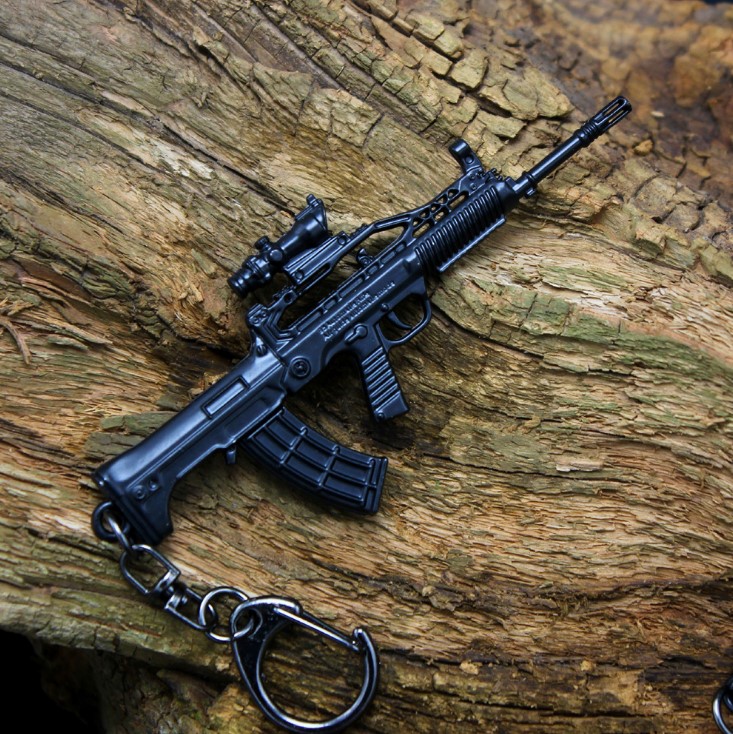 QBZ95模型合金挂件钥匙扣 ak47钥匙扣模型10cm - 图2