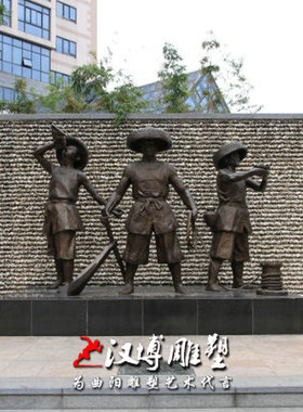 玻璃钢夫妻大型户外人物雕塑