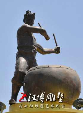 玻璃钢民俗公园景观人物雕塑定制
