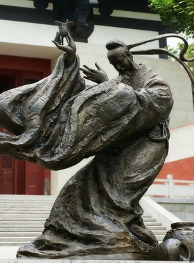 精雕宴玻璃钢铸铜抽象