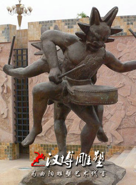 玻璃钢民俗公园小区景观人物雕塑