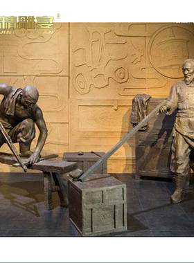 民俗木头户外景观园林大型铜雕