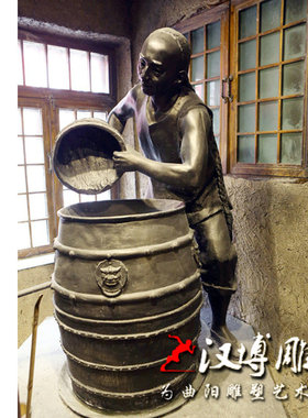 手工玻璃钢人物公园步行街铜雕