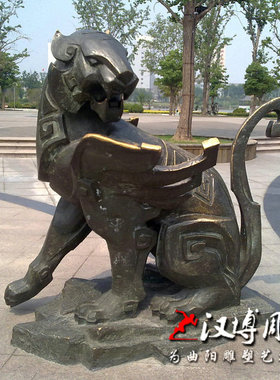 十二生肖仿真兔子公园动物雕塑