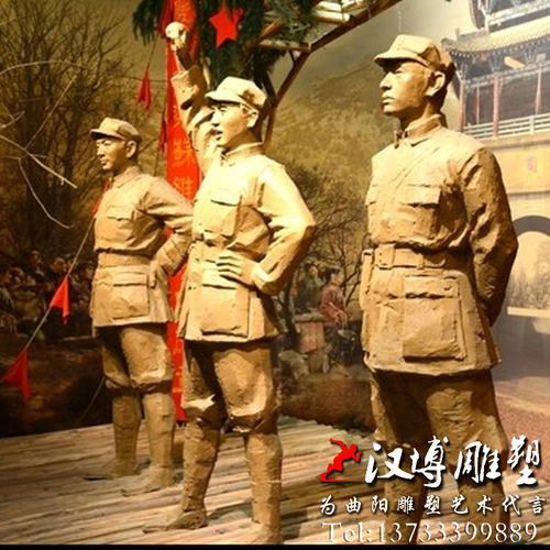 部队文化小品玻璃钢女红军战地记者雕像女兵军人铜雕公园广场景观 - 图1