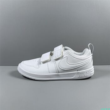 Cool Dongcheng Nike nike pico 5 ເດັກນ້ອຍ Velcro ເກີບກິລາເກີບບາດເຈັບແລະເກີບສີຂາວ AR4161-100