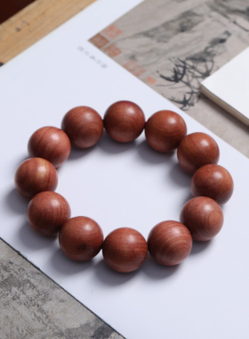 红桧木手串香柏木男女情侣手链饰品红豆杉手串佛珠念珠档位珠车挂