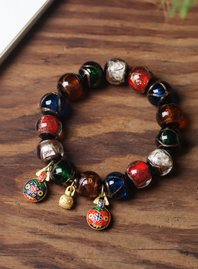 香灰琉璃手串十全十美吞金兽