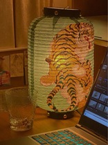 Home Good Things Exclusive Custom Artisanal Circadian Tiger Flower Leopard Paper Lantern Year Zodiac Auspicious Gift Giving Gift