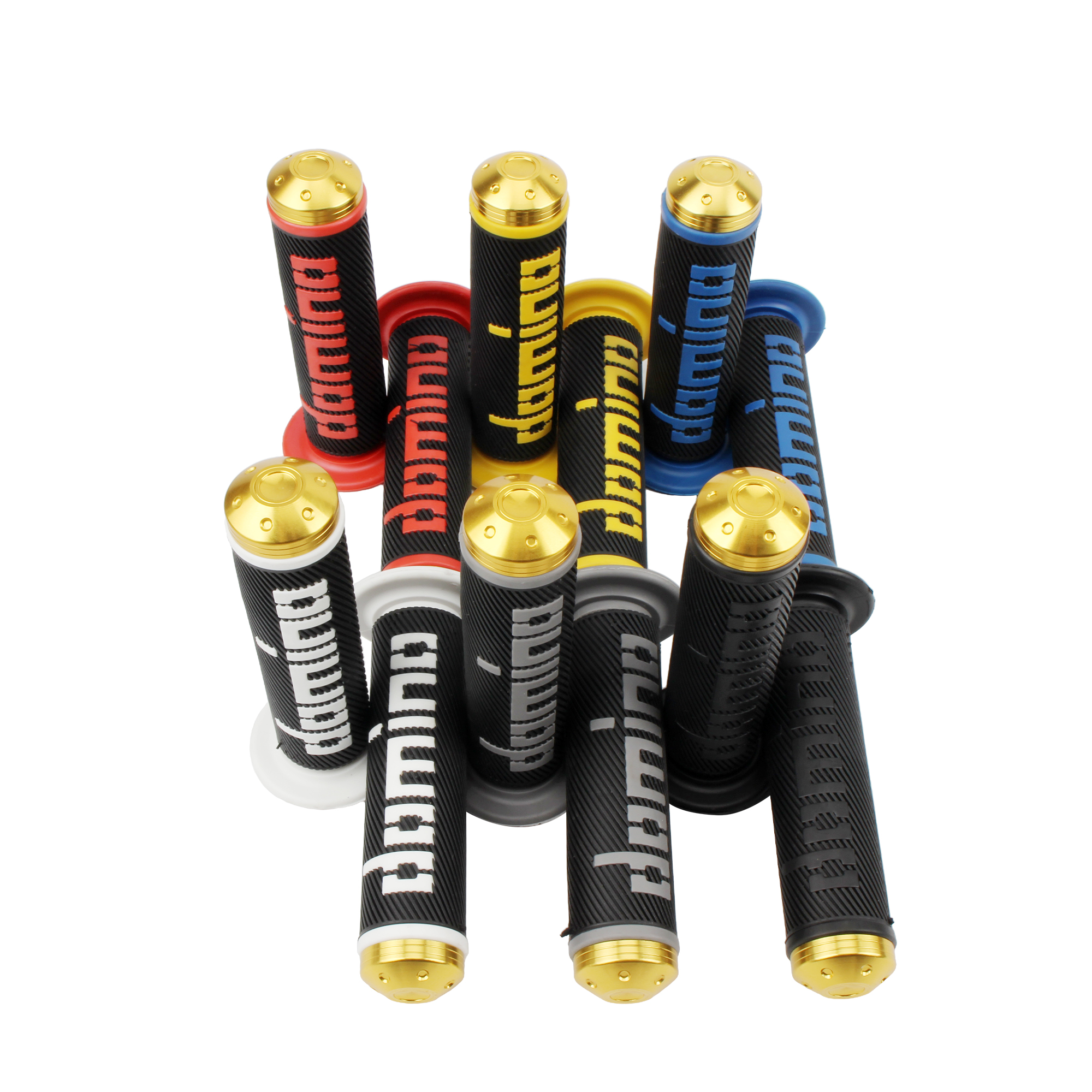 越野摩托车改装新款domino多米诺彩色防滑耐磨柔软手把胶套配件 - 图1