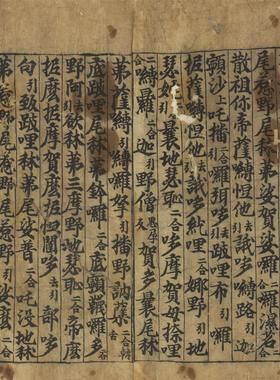 敦煌遗书写经佛顶尊胜陀罗尼经卷古代书法小楷学习临摹微喷复制品
