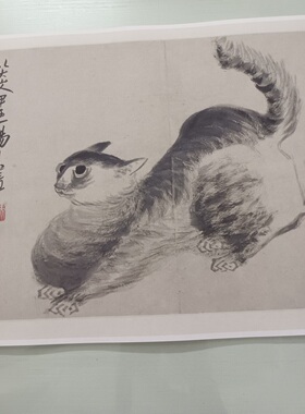八大山人朱耷杂画册书画水墨花鸟国画真迹高清微喷仿古装裱装饰画