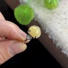 Burmese jade ring S925 silver inlaid egg surface
