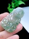 Natural new jadeite ice bottom oil green Guanyin jade pendant for men and women Burmese material A goods jade Guanyin pendant