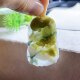 Beautiful natural yellow jadeite unicorn jade pendant