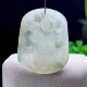 Authentic natural jade jade ice floating flower bag Buddha pendant Buddha pendant Burmese material A goods Maitreya Buddha jade pendant